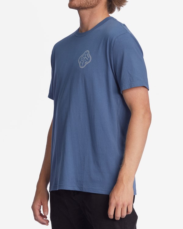 Billabong Wrangler Vast And Free Organic Corta Sleeve T-Shirt Eclipse | VKXFEH408