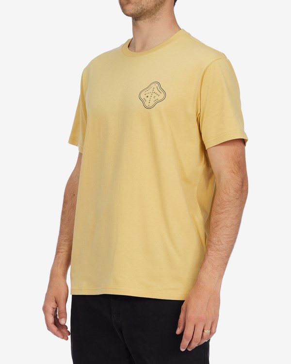 Billabong Wrangler Vast And Free Organic Corta Sleeve T-Shirt Straw | WMSGIP561