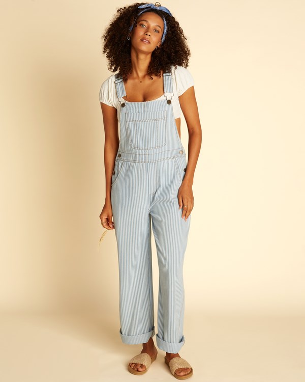 Billabong Wrangler Well Suited Denim Overalls Azules | WECKYJ839