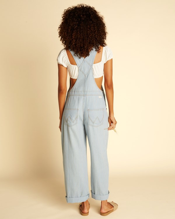 Billabong Wrangler Well Suited Denim Overalls Azules | WECKYJ839