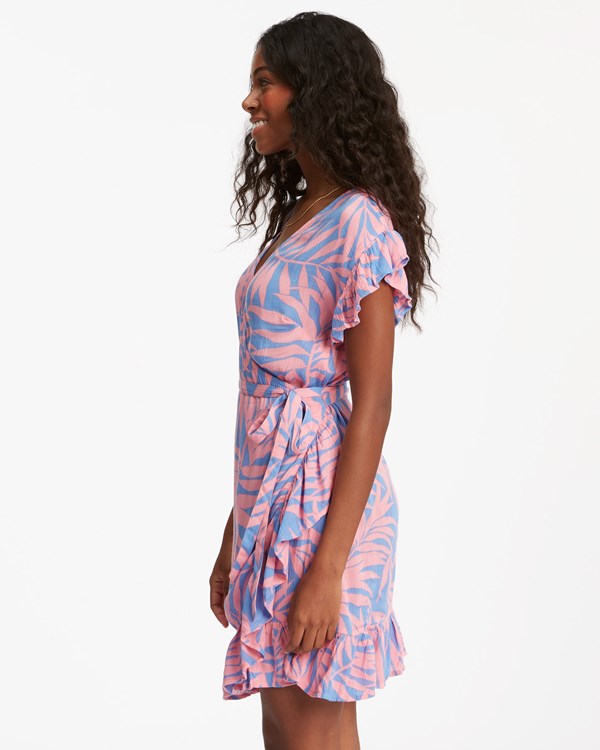 Billabong Wrap And Roll Woven Vestido Rosas | YOUZCN653